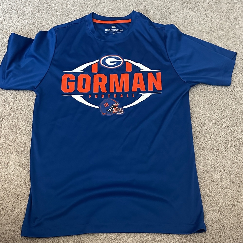 Colosseum Bishop Gorman Football Blue and Orange Tee - S